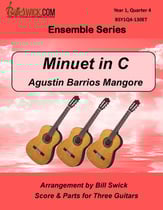 Minuet in C Guitar and Fretted sheet music cover